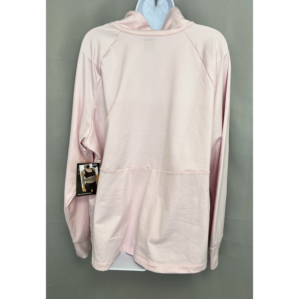 Avía Women's Mock Neck Long Sleeve Pull Over Top Sz XXXL‎ NWT Pink - Picture 4 of 11